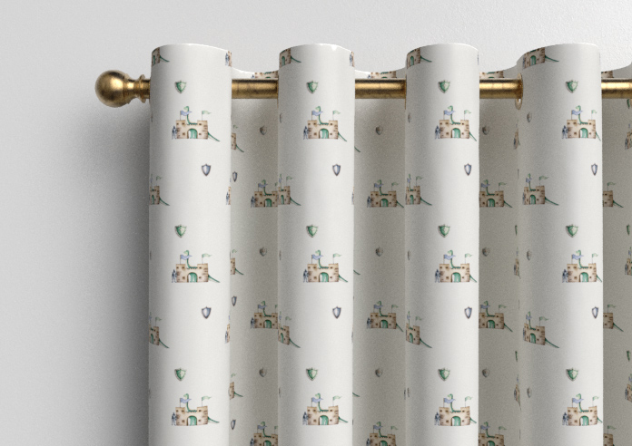 Jurassic Joust, Castle Guard Knightly - Made to Measure Curtains - Image 12